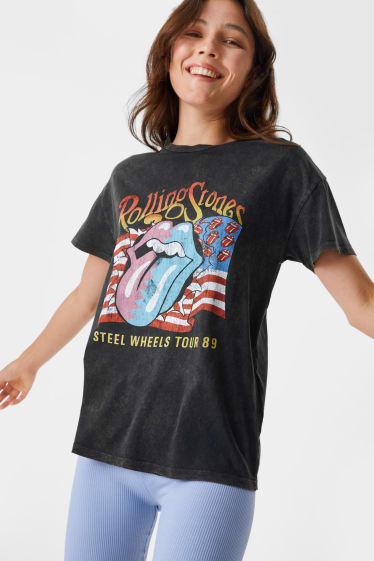 Damen - CLOCKHOUSE - T-Shirt - Rolling Stones - schwarz