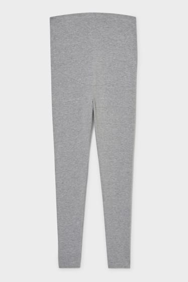 Women - Maternity leggings - light gray-melange