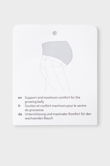 Women - Maternity leggings - light gray-melange