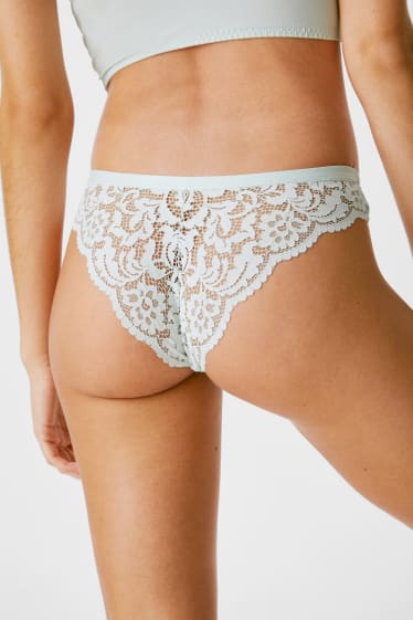 Women - Multipack of 2 - briefs - mint green