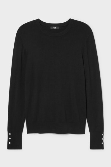 Damen - Pullover - schwarz