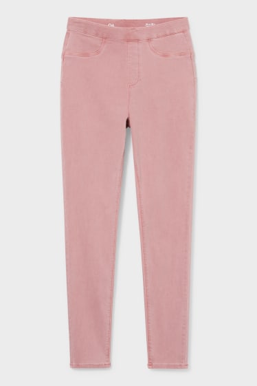 Dames - Jegging - push up effect - roze