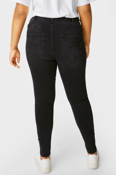 Donna - CLOCKHOUSE - skinny jeans - vita molto alta - nero