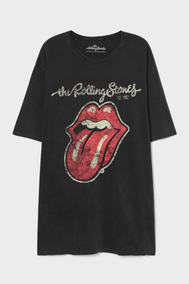 Pánské - Tričko - bio bavlna - Rolling Stones - černá