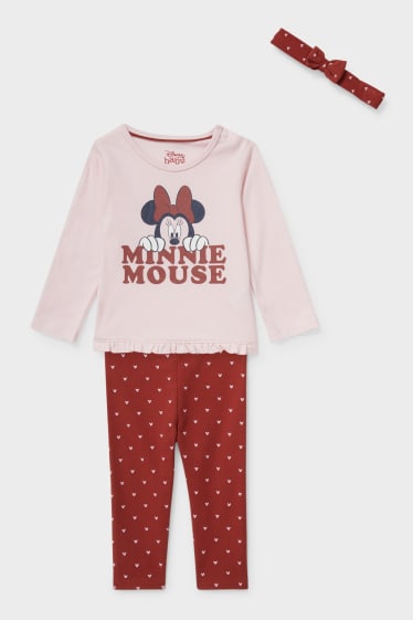 Babies - Minnie Mouse - baby outfit - 3 piece - rose