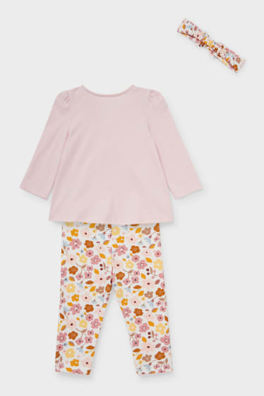 Babies - Baby outfit  - 3 piece - rose