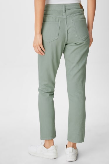 Femei - Pantaloni - slim fit - verde mentă