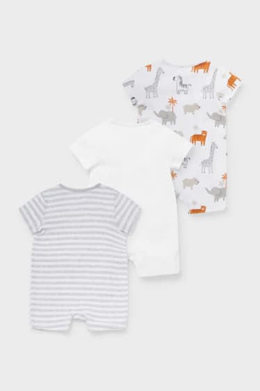 Babys - Multipack 3er - Baby-Pyjama - weiß