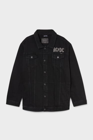 Men - Denim jacket - AC/DC - black