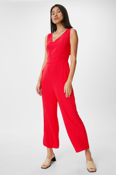 Damen - Jumpsuit - rot