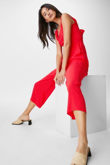 Women - Jumpsuit - red