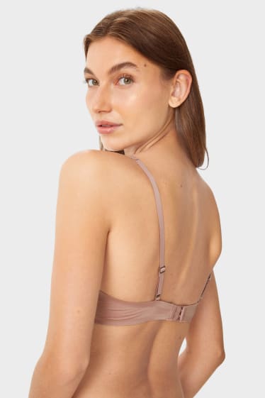 Femmes - Soutien-gorge à armatures - DEMI - ampliforme - Toffee