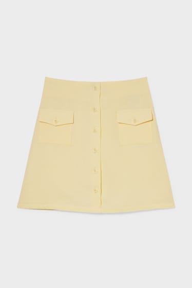 Teens & young adults - CLOCKHOUSE - skirt - light yellow