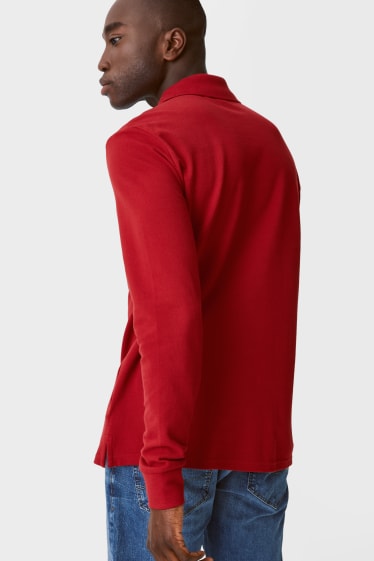 Men - Multipack of 2 - polo shirt - red / black