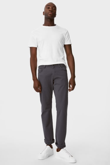 Men - Trousers - Regular Fit - dark gray