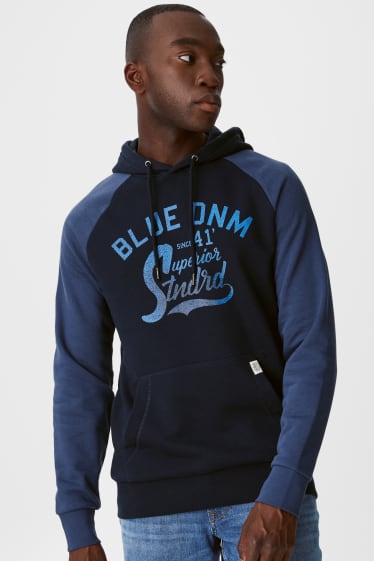 Men - Hoodie - dark blue