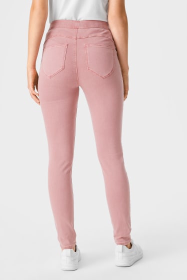 Dames - Jegging - push up effect - roze