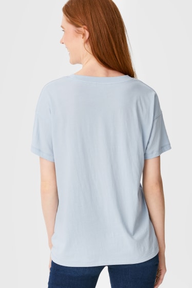 Kobiety - CLOCKHOUSE - T-shirt - jasnoniebieski