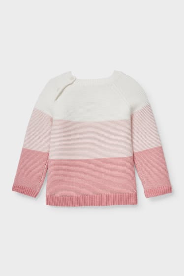 Babys - Pullover - Glanz-Effekt - rosa
