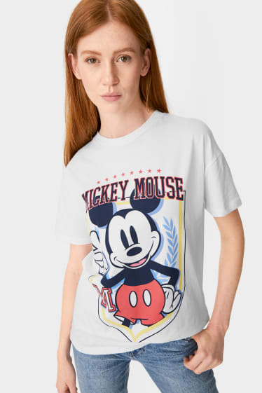 Teens & Twens - CLOCKHOUSE - T-Shirt - Micky Maus - weiß