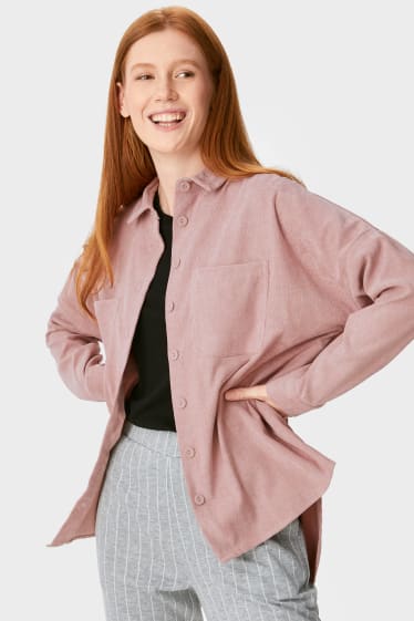 Jóvenes - CLOCKHOUSE - blusa de pana - rosa