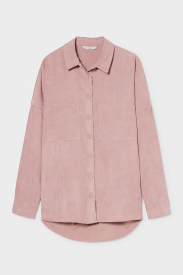 Jóvenes - CLOCKHOUSE - blusa de pana - rosa
