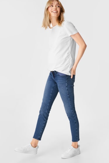 Kobiety - Dżinsy ciążowe - skinny jeans - dżins-niebieski