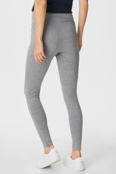 Women - Maternity leggings - light gray-melange