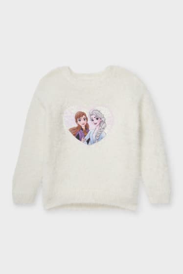 Children - Frozen - jumper - shiny - white