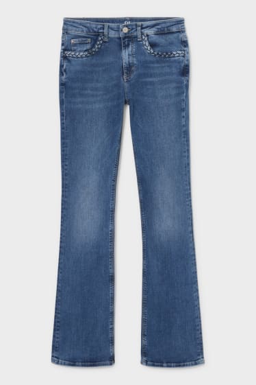 Kobiety - Bootcut jeans - dżins-niebieski