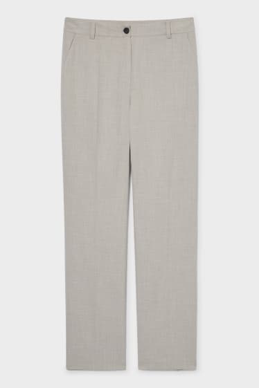 Dames - Businessbroek - classic straight fit - taupe