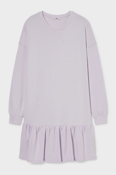 Women - Sweatshirt dress - light violet