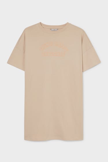 Nastolatki - CLOCKHOUSE - sukienka T-shirtowa - brązowoszary