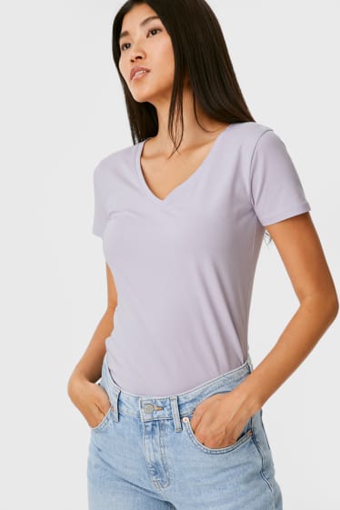 Women - Multipack of 2 - basic T-shirt - dark blue