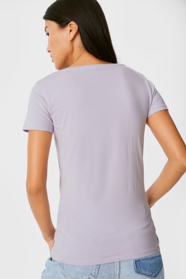 Women - Multipack of 2 - basic T-shirt - dark blue