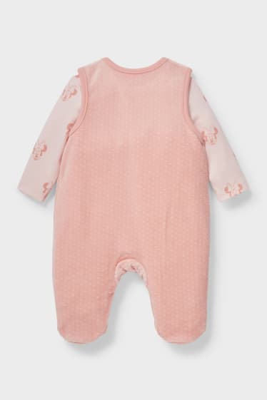 Babies - Minnie Mouse - romper set - 2 piece - rose
