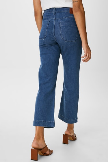Women - Wide leg jeans - denim-blue