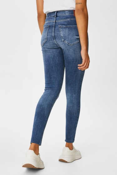 Damen - Skinny Jeans - High Waist - jeans-blau