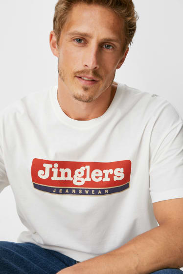 Heren - Jinglers - T-shirt - wit