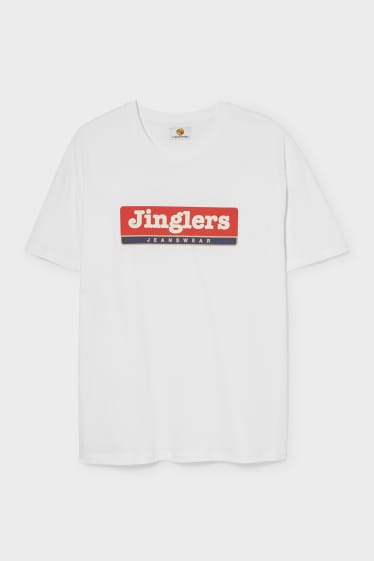 Heren - Jinglers - T-shirt - wit