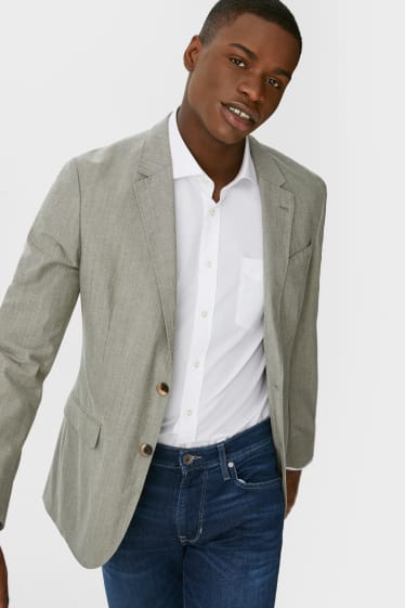 Herren - Sakko - Slim Fit - Woll-Mix - hellgrün