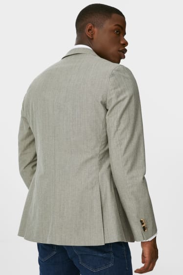 Men - Tailored jacket - slim fit - wool blend - light green