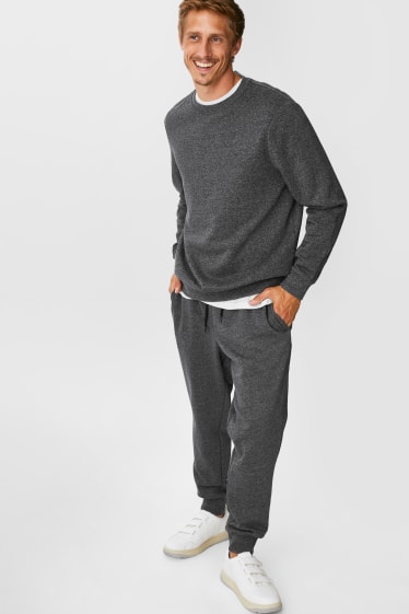 Pánské - Multipack 2 ks - teplákové kalhoty - šedá/tmavomodrá