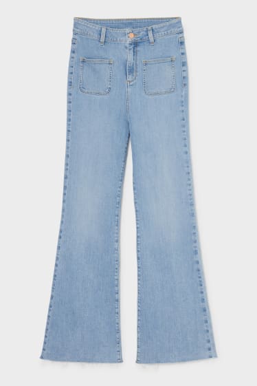 Dames - Jinglers - flare jeans - jeanslichtblauw