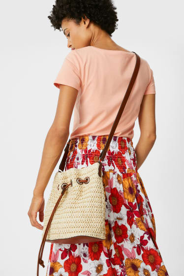 Women - Straw bag - beige
