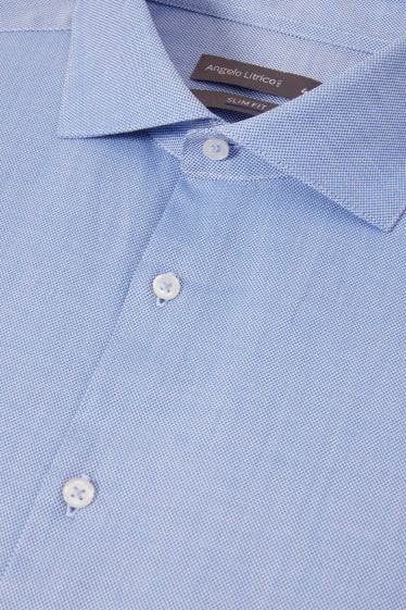 Home - Camisa formal - slim fit - cutaway - planxat fàcil - blau clar