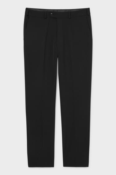 Men - Mix-and-match suit trousers - regular fit - stretch - black