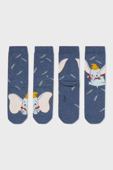 Dames - Set van 3 paar - sokken - Dumbo - donkerblauw