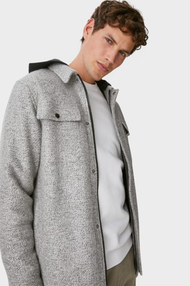 Hombre - CLOCKHOUSE - chaqueta con capucha - gris claro jaspeado