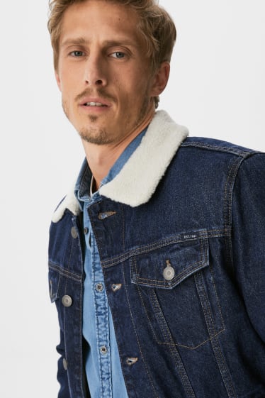 Uomo - Giacca di jeans - jeans blu scuro